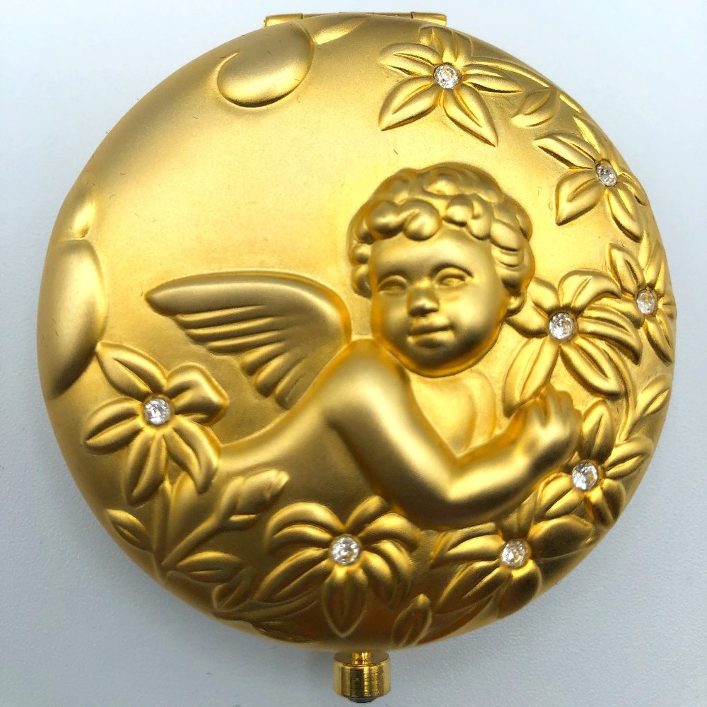"Estee Lauder "Golden 1997 May Angel" Compact